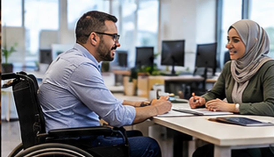 Arbeitnehmer organisiert sein Gebet am Arbeitsplatz
